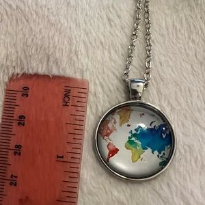Map of the world necklace